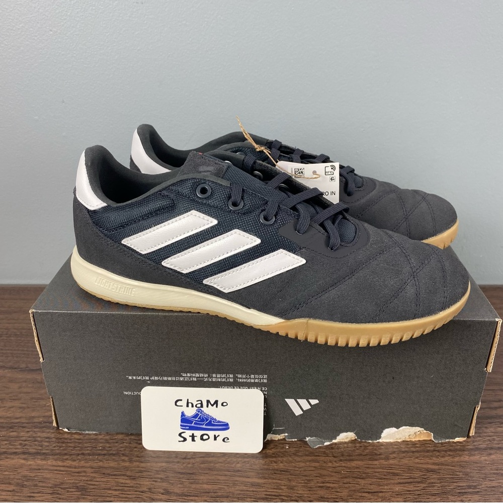Adidas Copa Gloro IN Indoor Soccer Shoes Gray White Gum HQ1032 Men's Sz - Picture 1 of 11